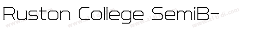 Ruston College SemiB字体转换